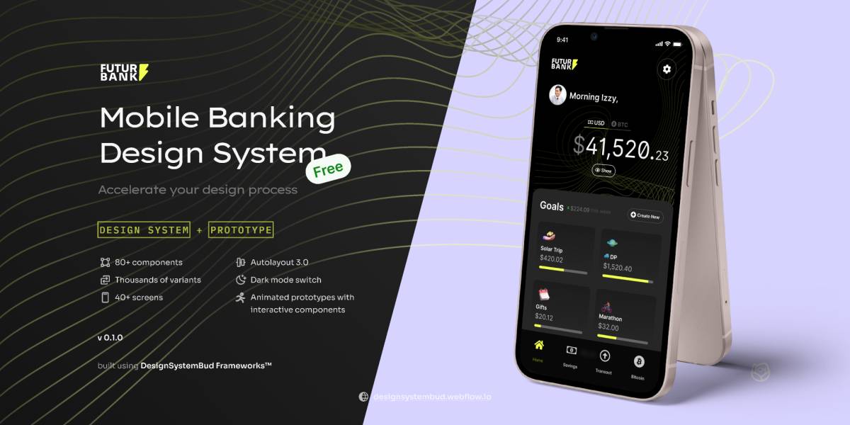 FUTUR – Mobile Banking Design System Figma Template