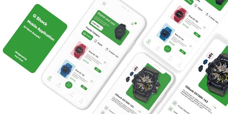 G shock App Store Figma Template