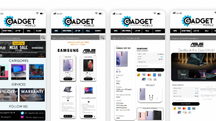 Gadgeta Online Store Figma design