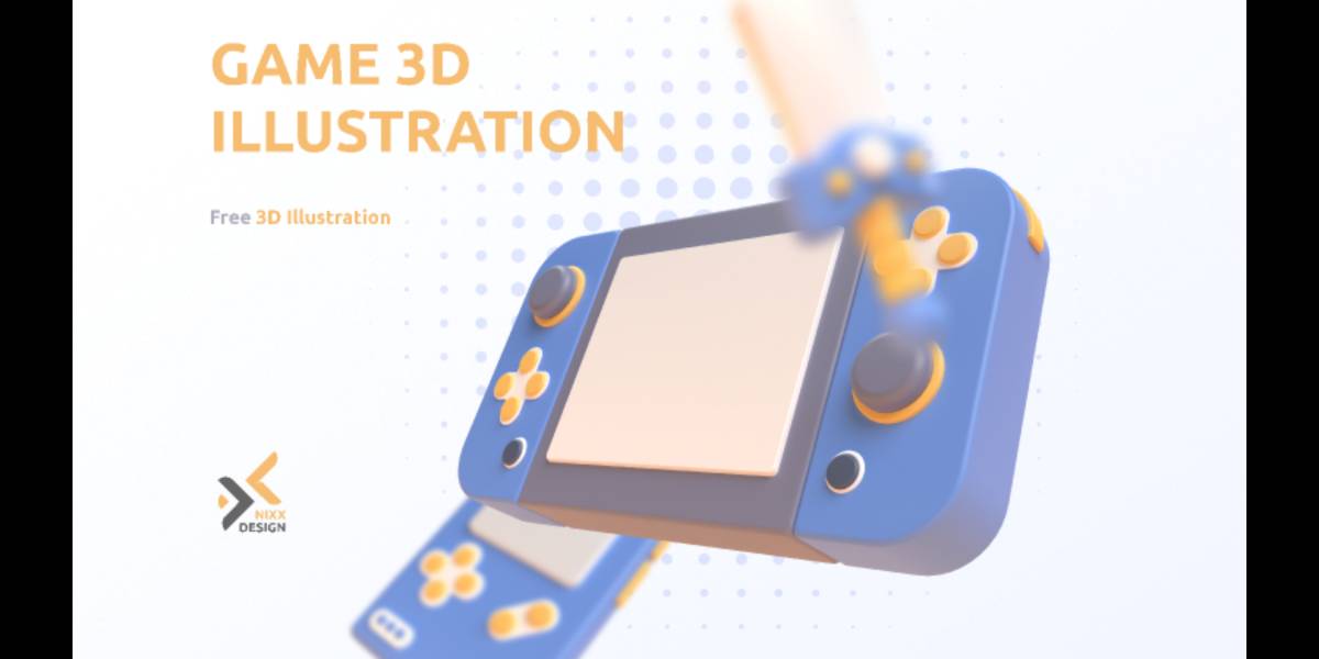 Game 3D Illustration Figma Template