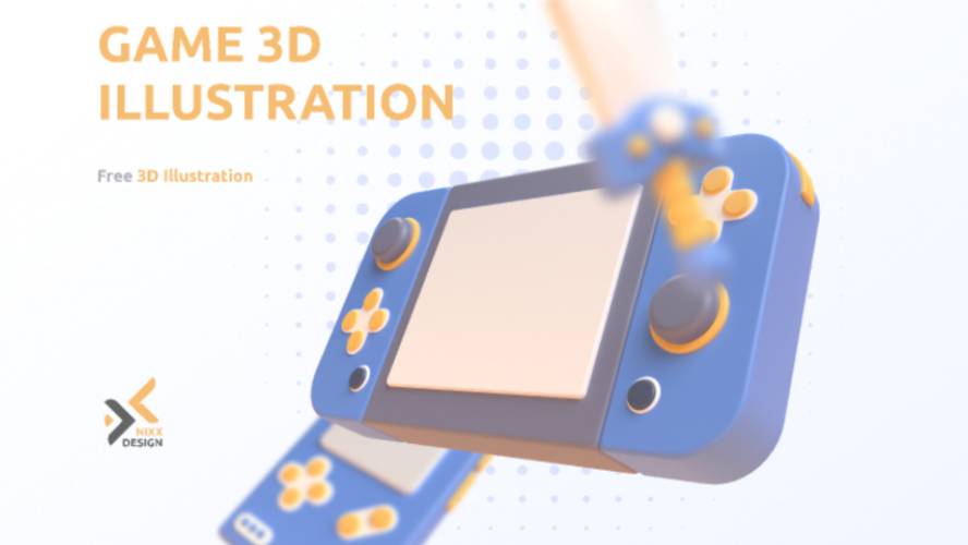 Game 3D Illustration Figma Template