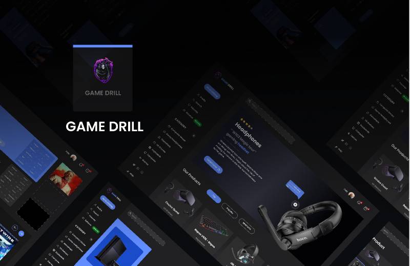 Game Drill Store Website Figma Template