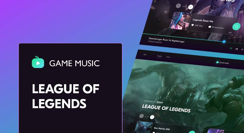 Game Music player Figma Template