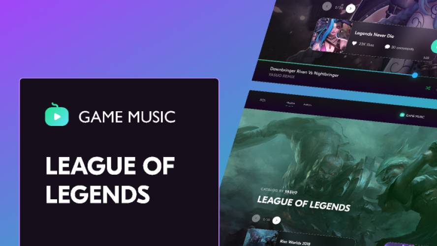 Game Music player Figma Template