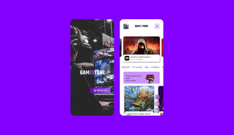 Games Store Figma Mobile App Concept