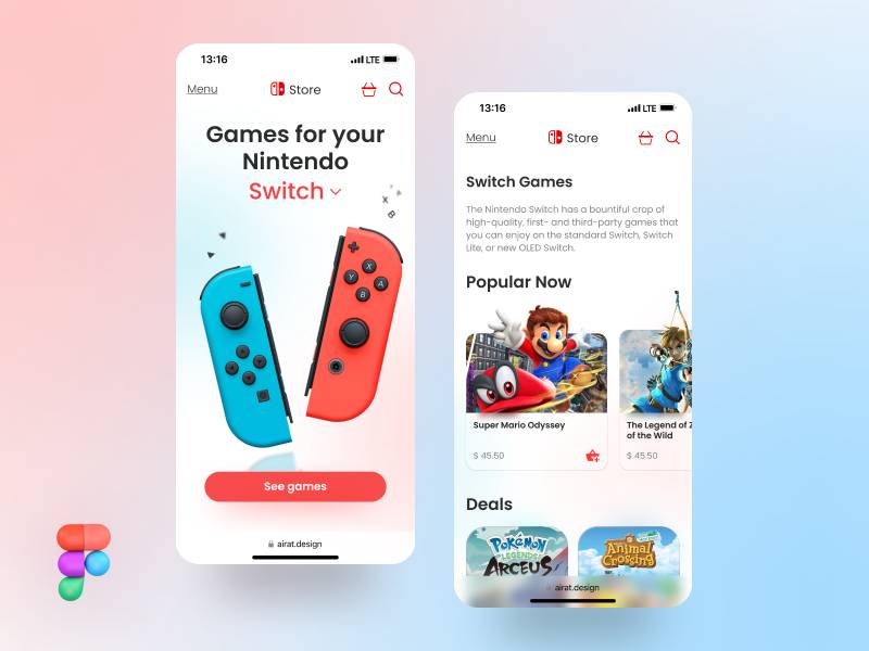 Gaming Mobile App UI Design