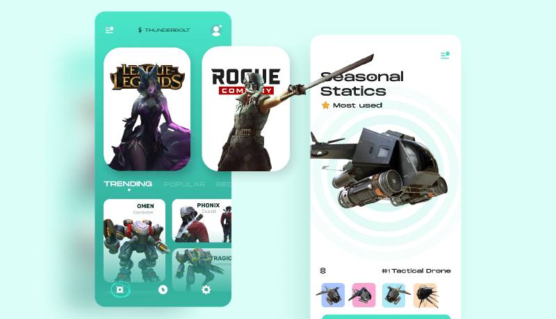 Gaming Mobile Figma App UI