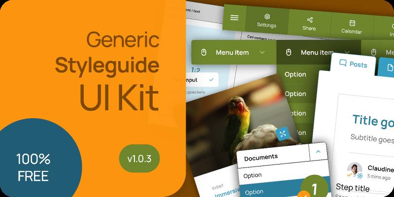 Generic styleguide + UI kit