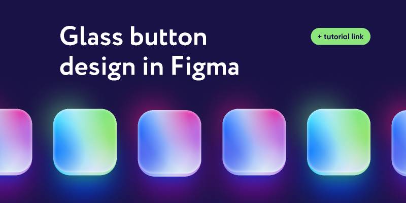 Glass Button Figma Ui Kit