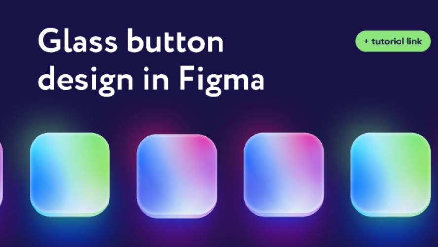 Glass Button Figma Ui Kit
