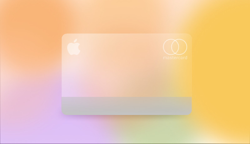 Glassmorphic Apple Card Figma