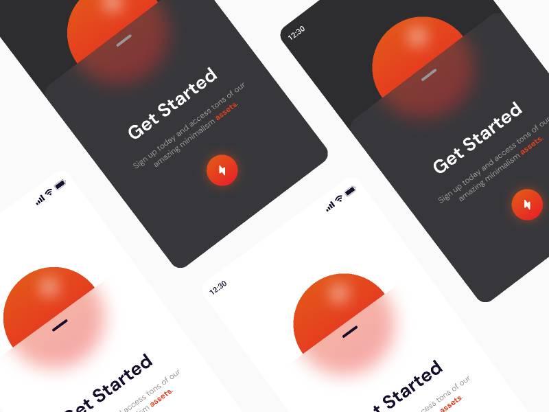 Glassmorphism Onboarding Screen Figma Template