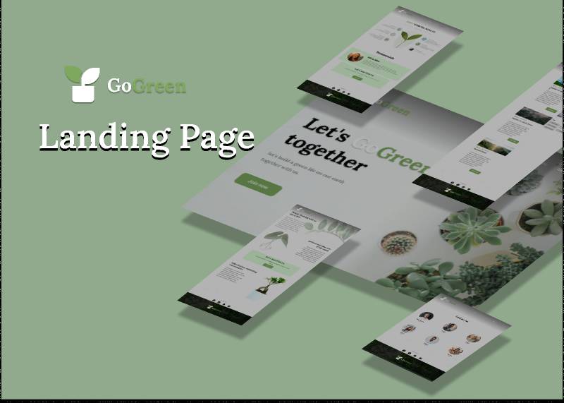 Go Green Landing Page - Free Figma Website Template