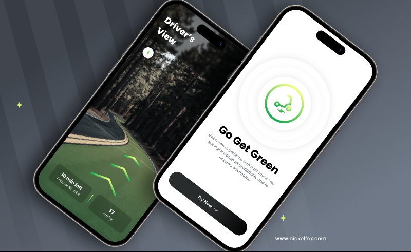 Go Green Mobile App Free Template