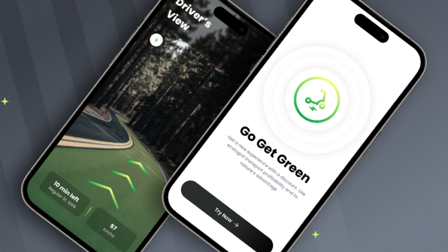 Go Green Mobile App Free Template