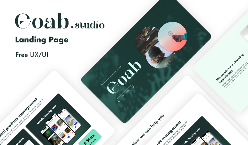Goab Digital Agency Landing Page Figma Free Download