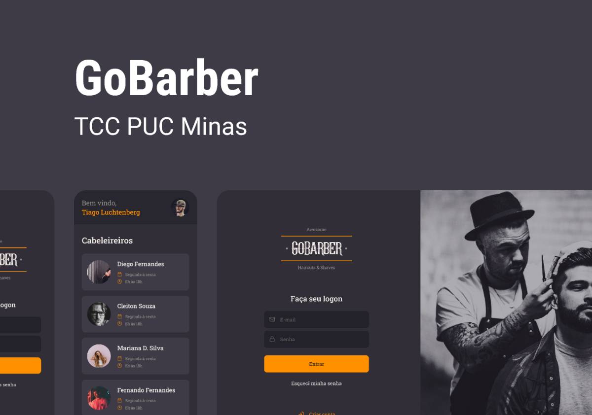 GoBarber TCC Barber Website Template
