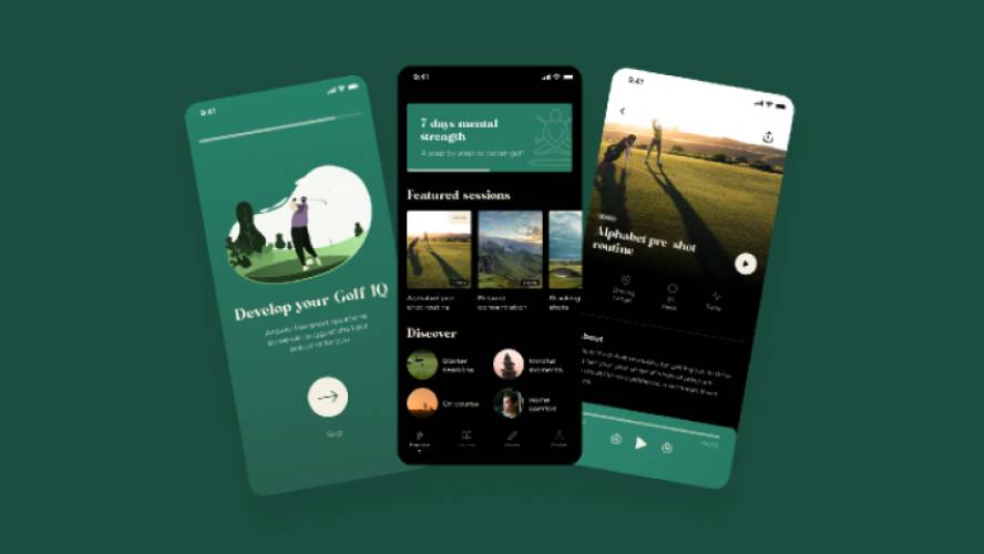 Golf App Concept Figma Template