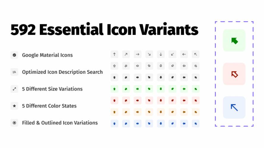 Google Material Icon Variants Figma Template