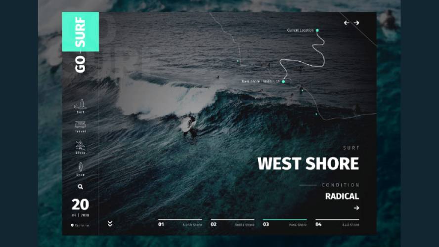GoSurf Landing Page Website Figma Template