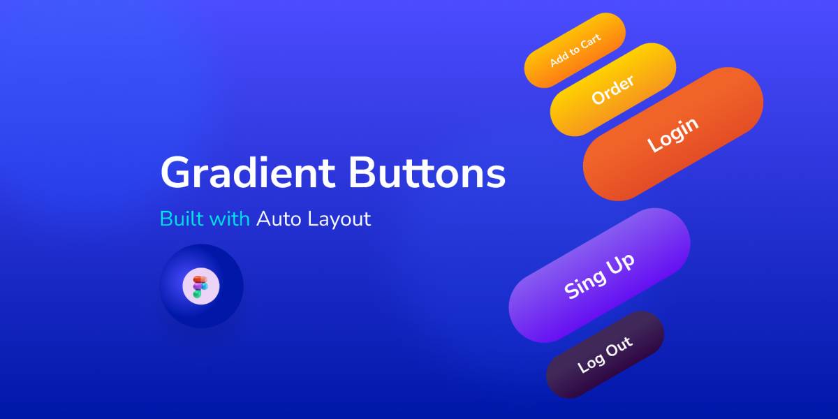 Gradient Buttons Figma Template