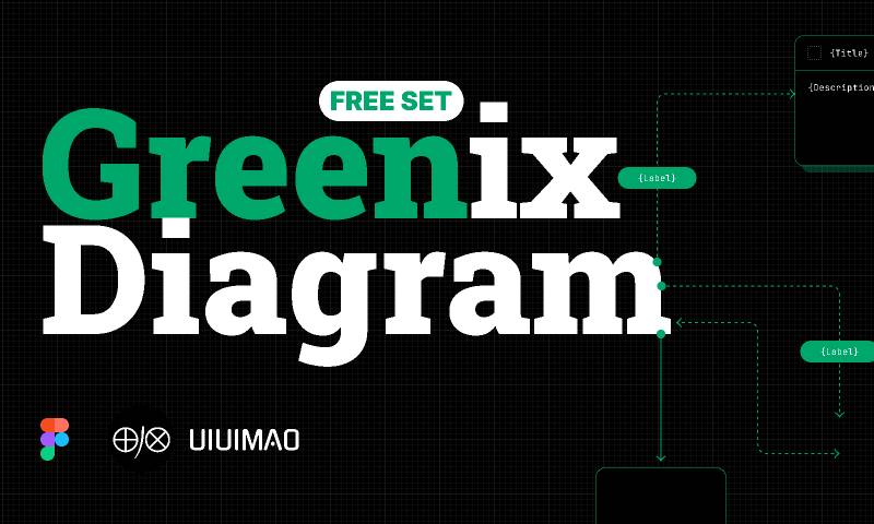 Greenix Diagram - Figma Diagram Template