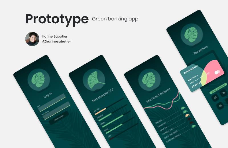 Greenleaf prototype figma banking app template