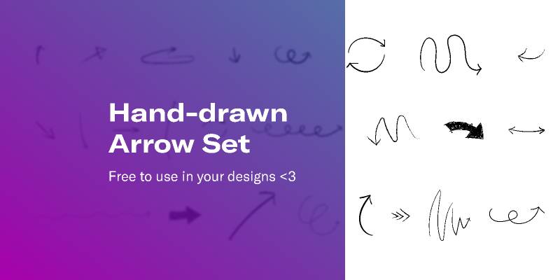 Hand-drawn Arrow Set Figma Ui Kit