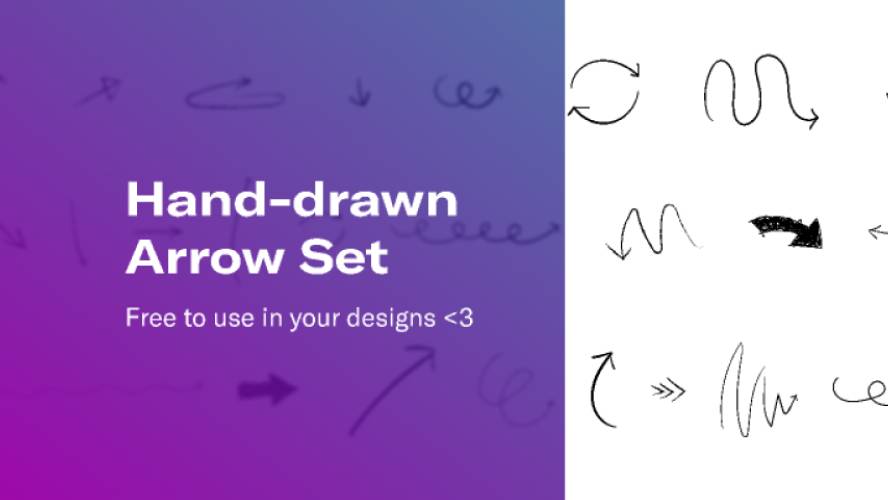Hand-drawn Arrow Set Figma Ui Kit