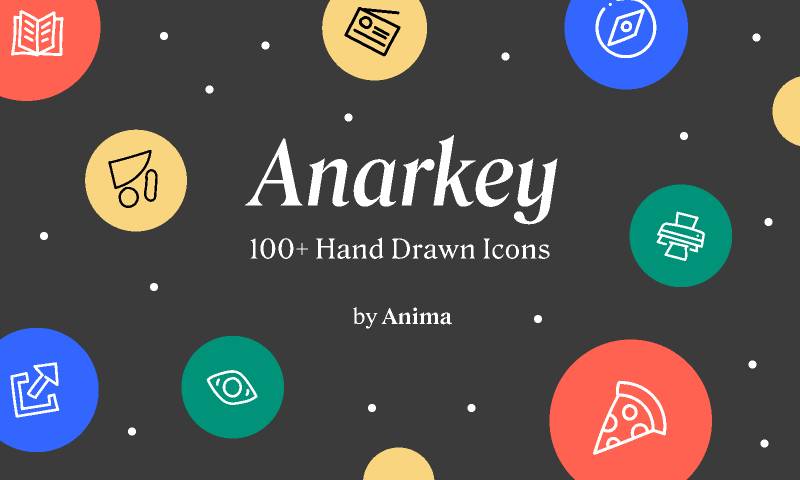 Hand-drawn Icon Set - Anarkey by Anima Figma Template