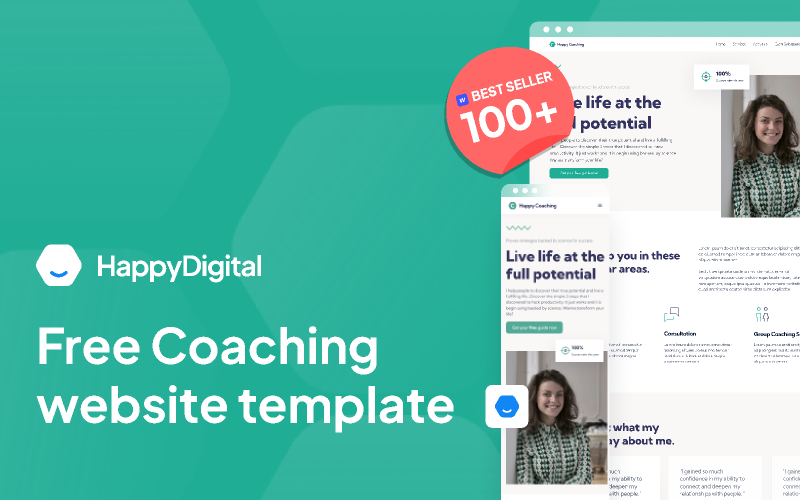 Happy Coaching Website Template Free Download