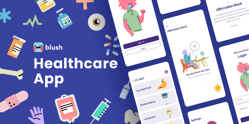 Health Care App Free Design Figma
