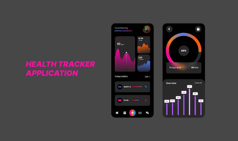 Health Tracker - Figma Free Mobile Template
