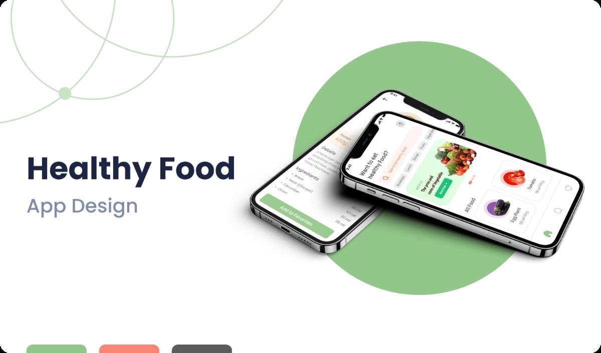 Healthy Food App Figma Mobile Template