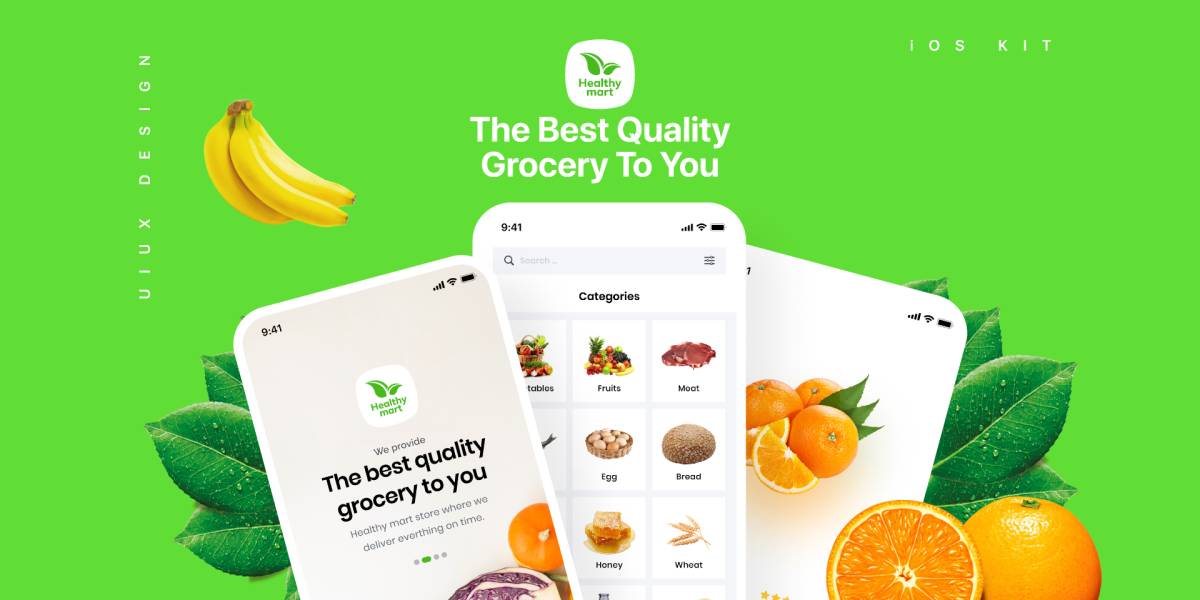 Healthy Mart - Figma Grocery App UI Kit