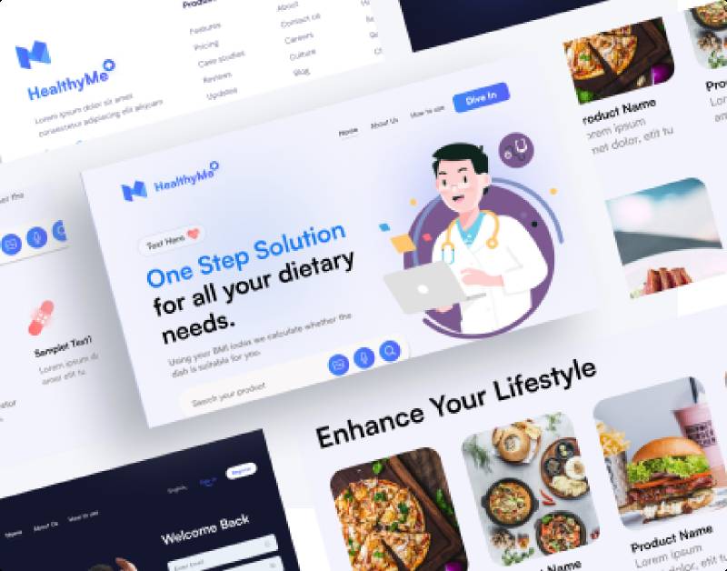 HealthyMe - HealthCare Web UI Figma Website Template