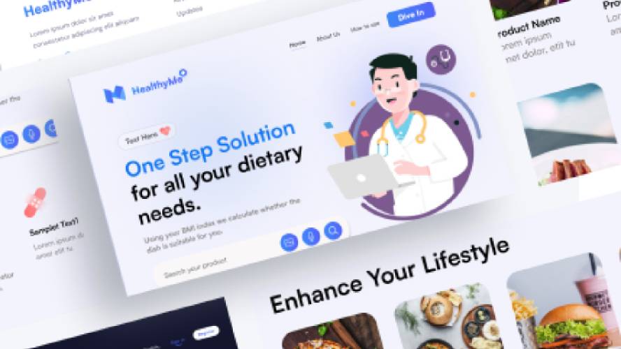 HealthyMe - HealthCare Web UI Figma Website Template