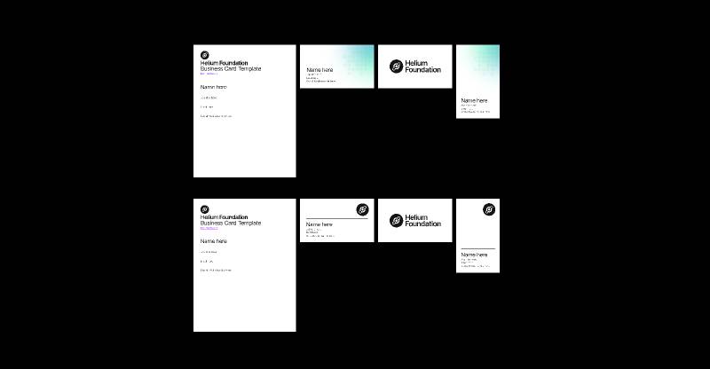 Helium Foundation Business Card Template Figma Free Resource