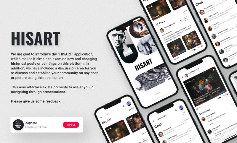 Hisart Painting Figma Mobile App Template