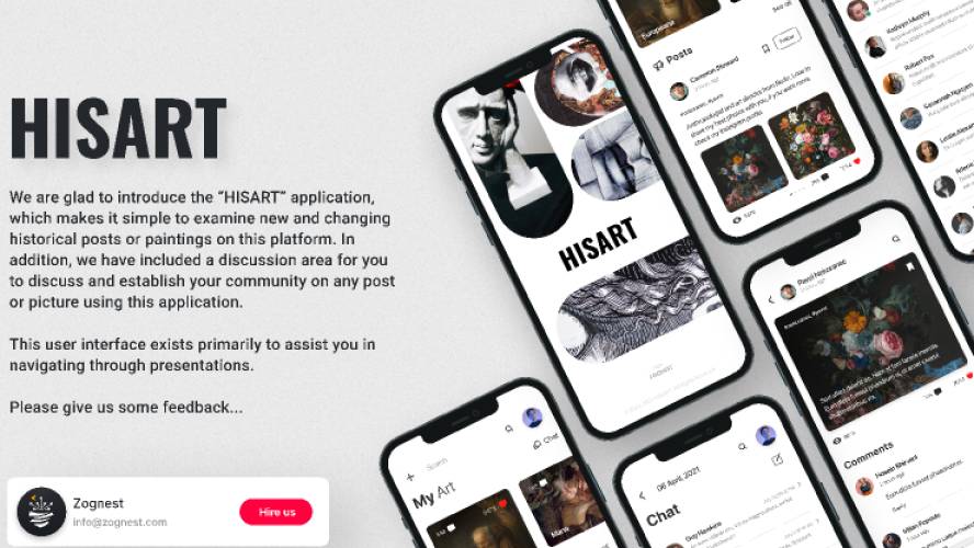 Hisart Painting Figma Mobile App Template