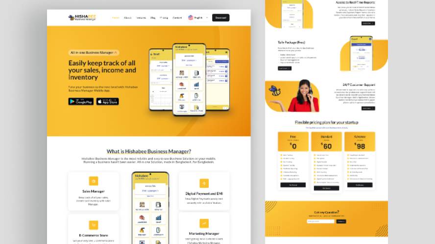 Hishabee Business Manager Redesign Concept Figma Template