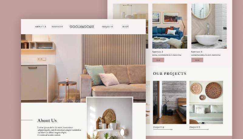 Home Decor Service Figma Website Template