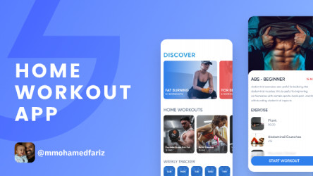 Home Workout App - Freebie Figma