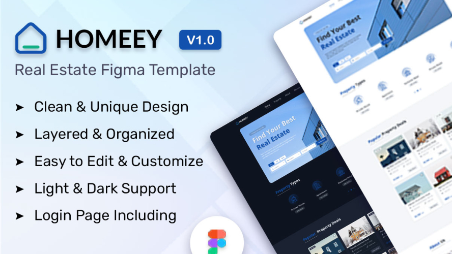 Homeey - Real Estate Figma Templates