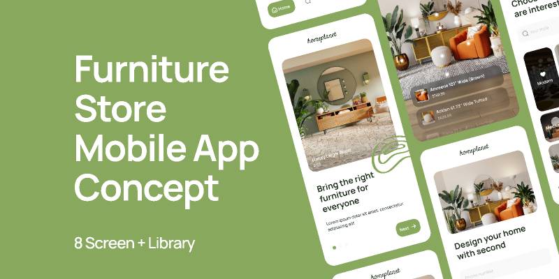 Homeplant UI Kits Figma Mobile Template