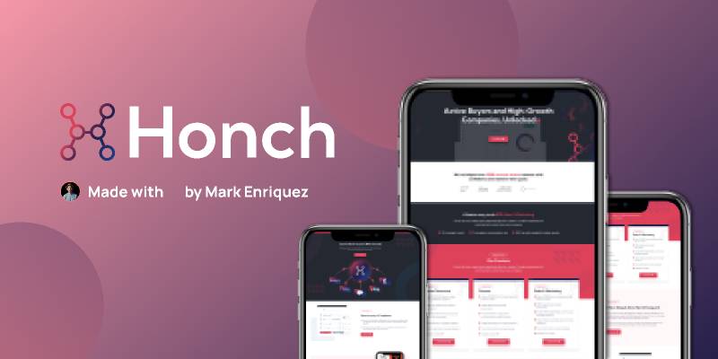 Honch - b2b company website figma template