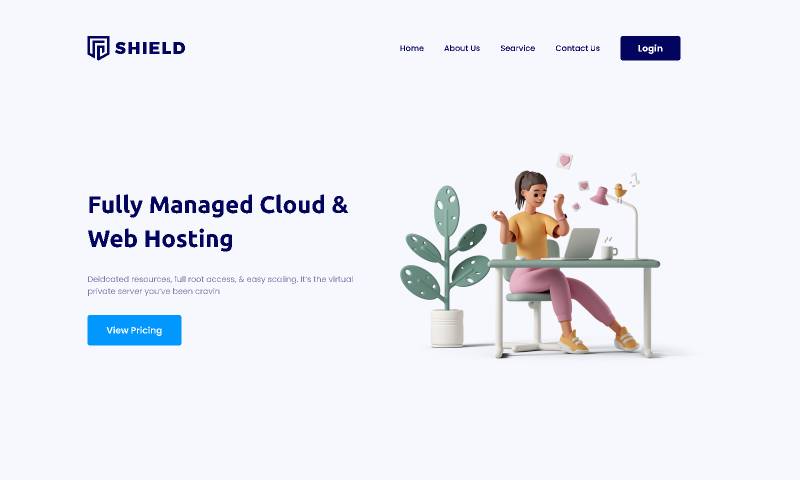 Hosting Site Figma Website Template