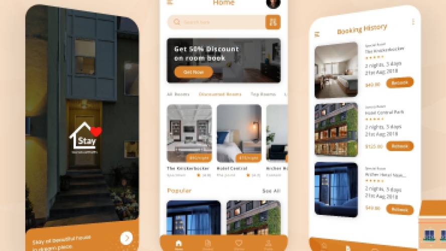 Hotel Booking App - Free Figma Mobile Template