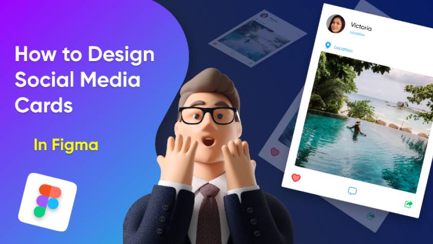 How to design social media cards in figma