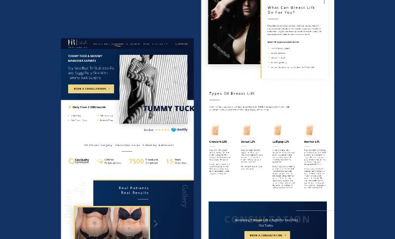 HR Plastic Surgery Figma Website Template